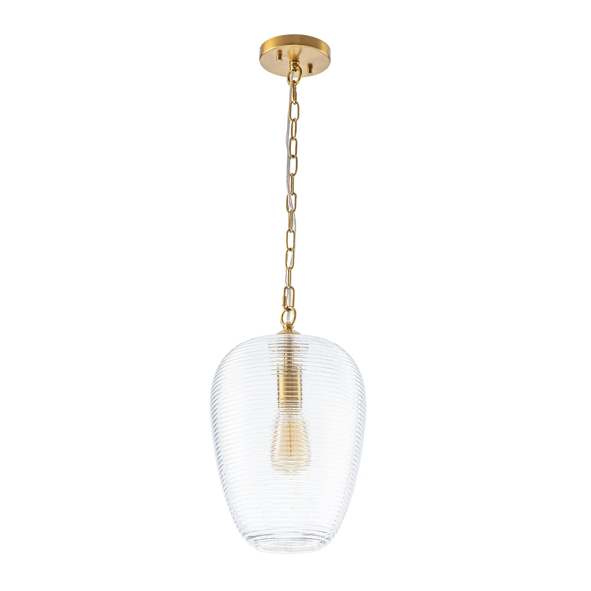 1-Light Dimmable Glass Farmhouse Pendant G19976
