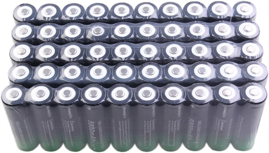 50 Pack 18650 Rechargeable 5800mAh 20A 3.7V Button Top Batteries Y147812