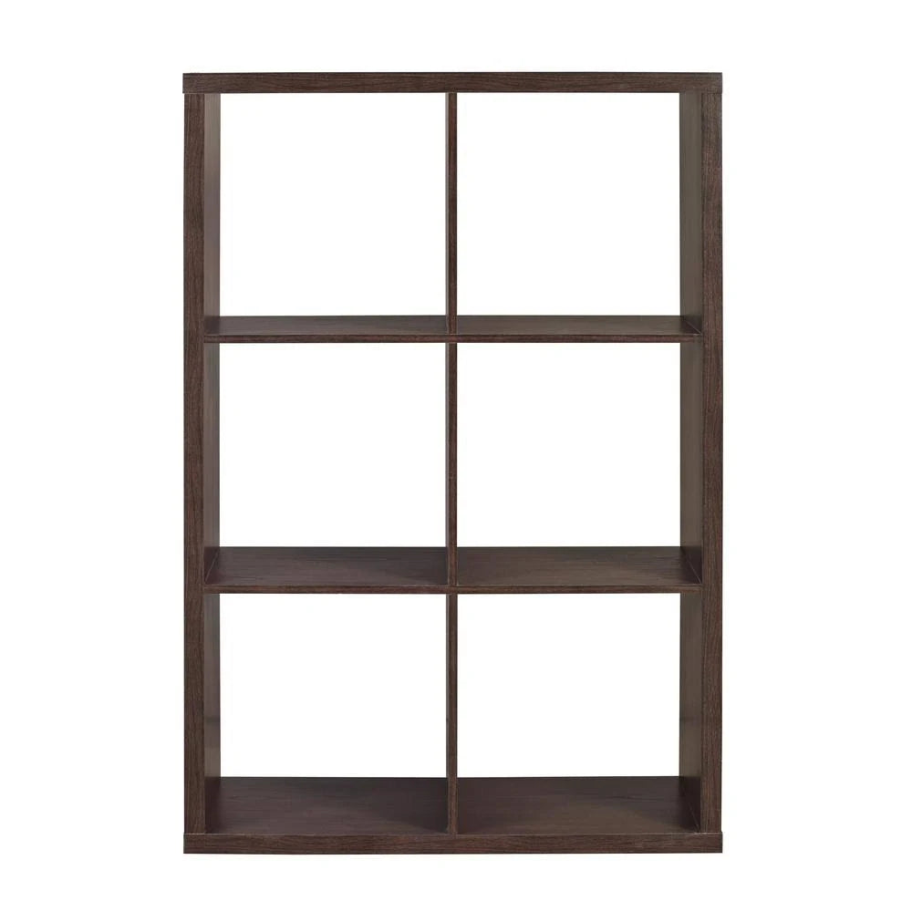 Brown 6-Cubby Storage Cabinet E510127