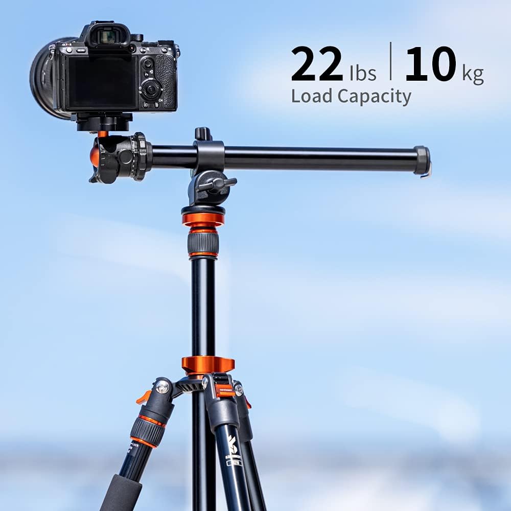 78 inch DSLR Camera Tripod with Magnesium Alloy Center Column L25233