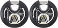 2 Pack Commercial Discus Lock with Stainless Steel Shackle A11194
