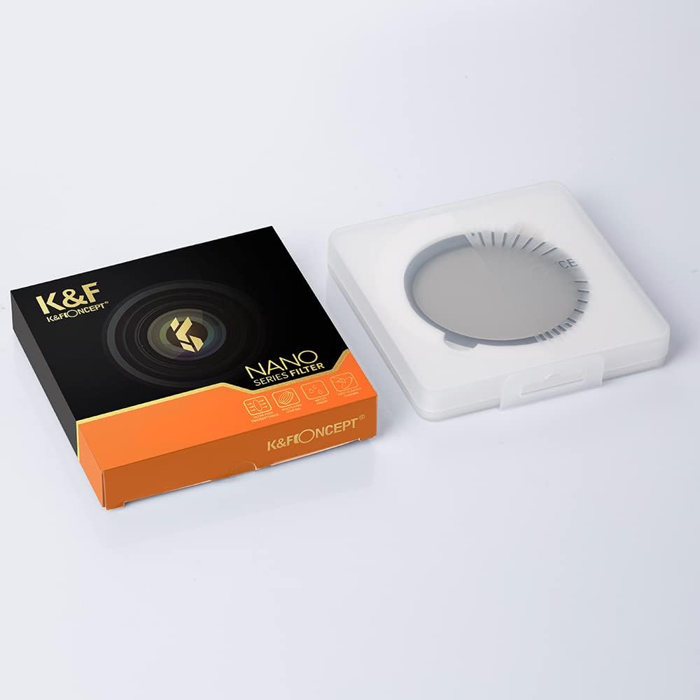 55mm Variable ND Filter ND2-ND32 Optical Glass with Microfiber Cleaning Cloth F256609