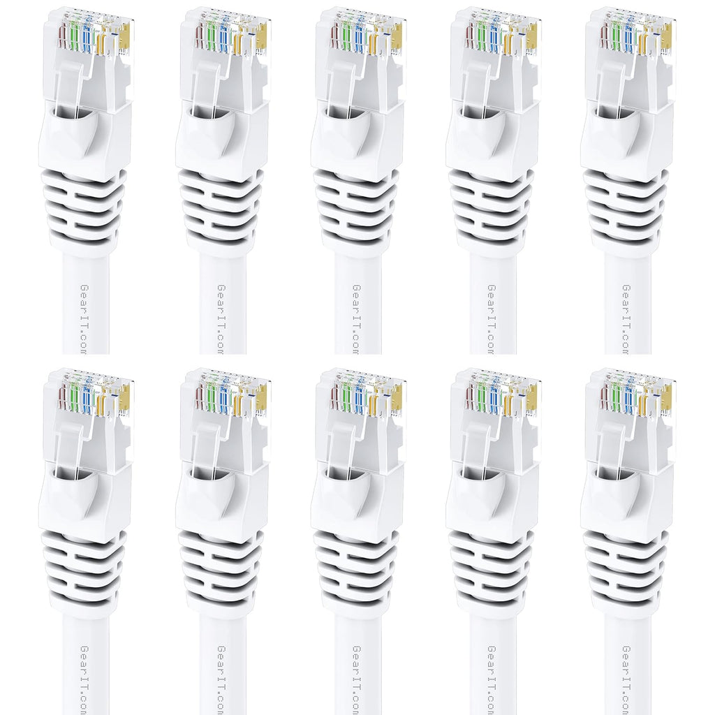Cat 6 Ethernet Cable 3 ft (10-Pack) Orange Z601