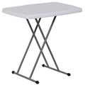 White Height Adjustable Folding Table B871362