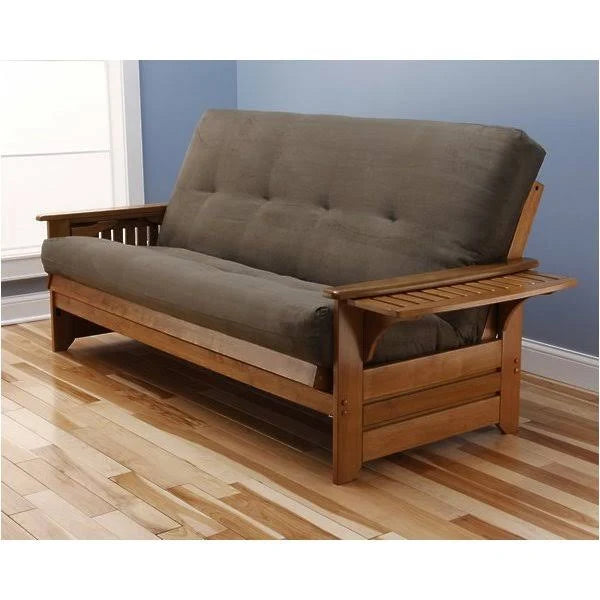Full Futon with Suede Olive Mattress A893100