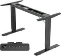 White Electric Standing Desk Frame with Dual Motor Adjustable Height K8349