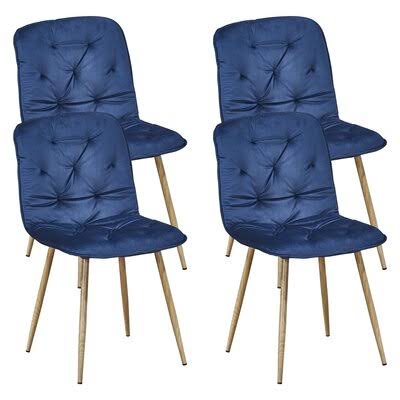 Blue Dining Chair 4PCS L996