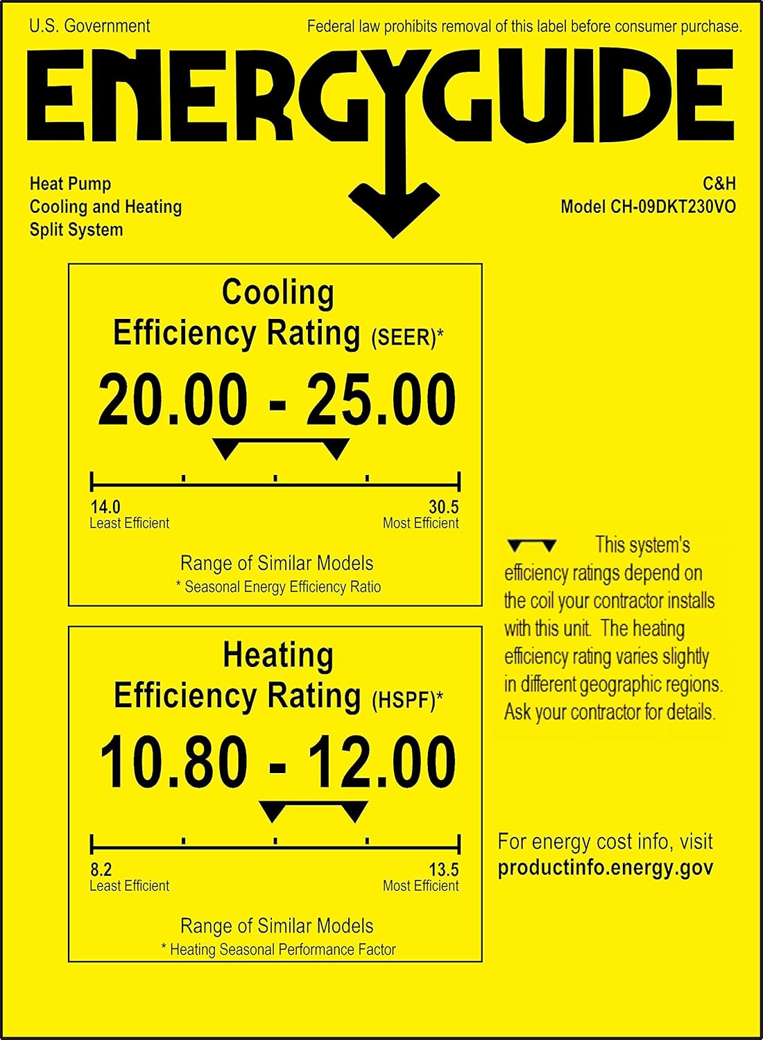 9,000 BTU 25 SEER Ductless Mini-Split Air Conditioner Heat Pump with 16FT Copper Line Set and Communication Wires N551667