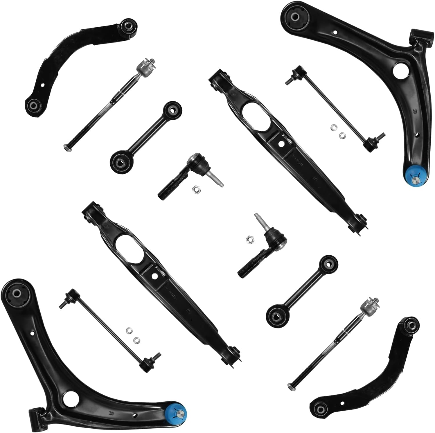 14PC Front & Rear Control Arms Sway Bars Suspension Kit Y74260