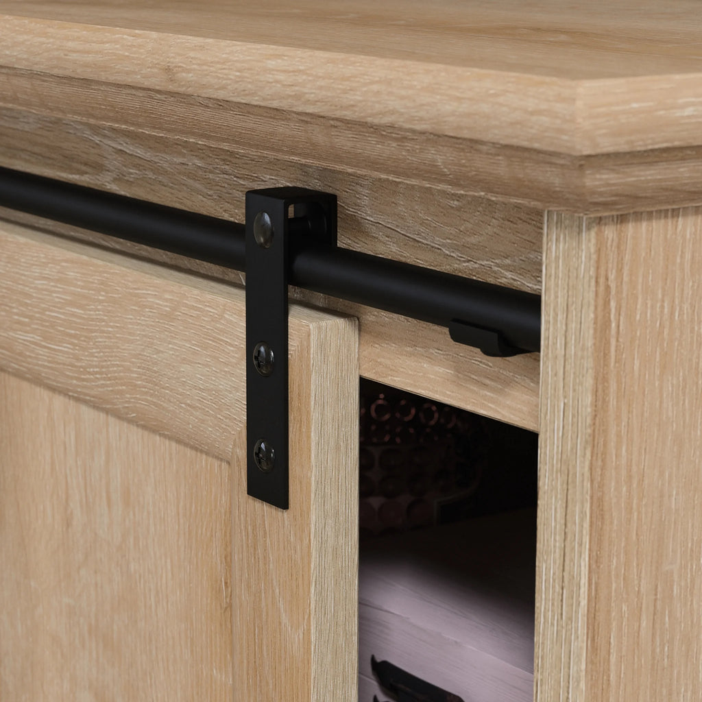 Cafe TV Stand with Storage, for TVs up to 43", Orchard Oak Finish P8425