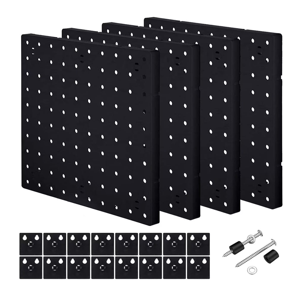 4PCS Plastic Pegboard Wall Organizer Kit Y746162