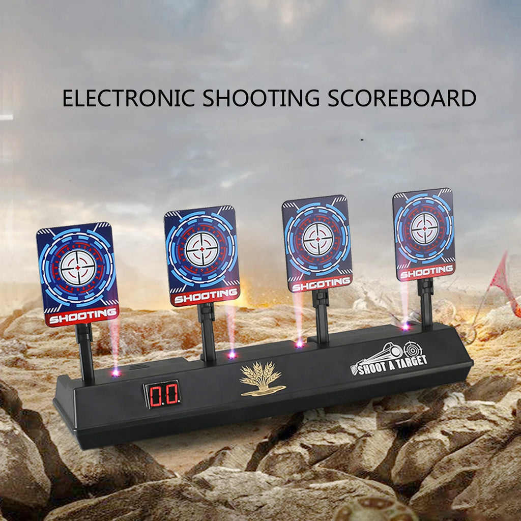 4 Targets LED Light Electronic Scoring Shooting Targets P10075