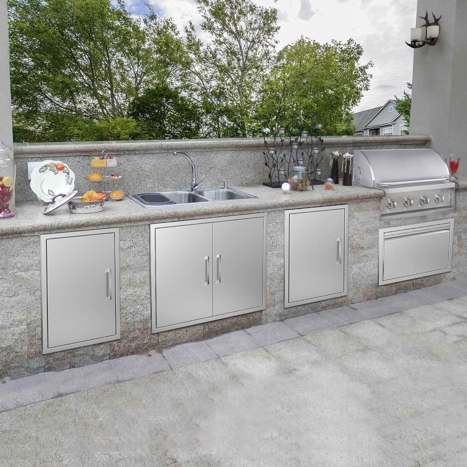 Stainless Steel BBQ Access Door 14 W x 20 H K348622