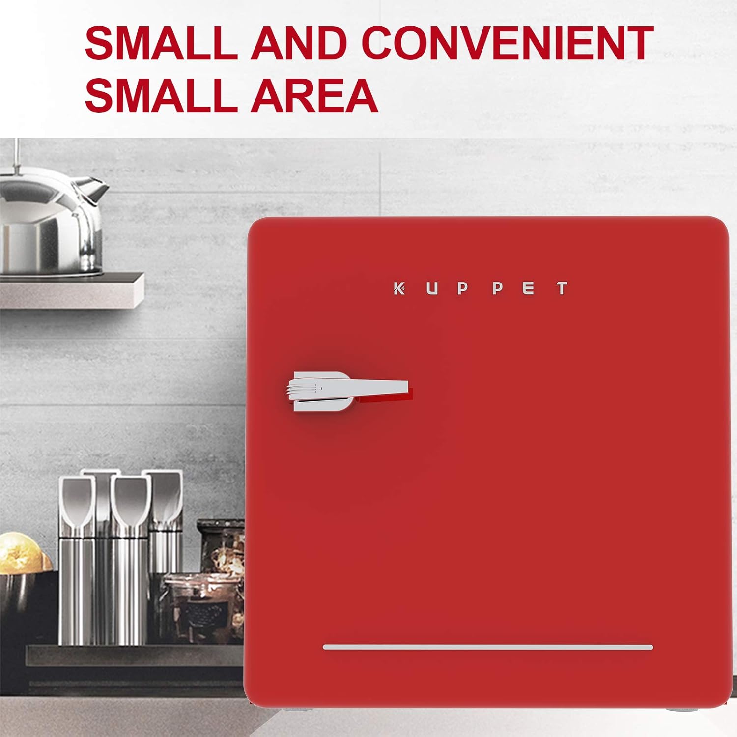 1.6 Cu.Ft Red Compact Refrigerator Single Door Mini Fridge with Freezer C622408