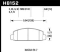 Black Disc Brake Pad D1042