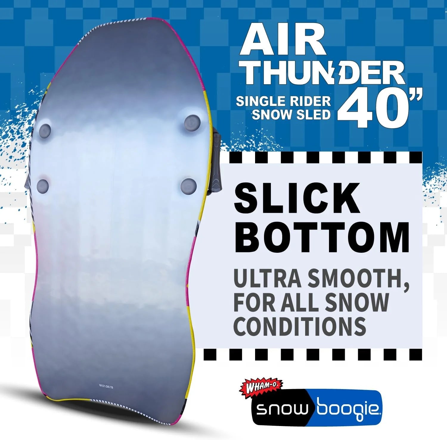 40" Single Rider Snow Sled with Side Handles B9426