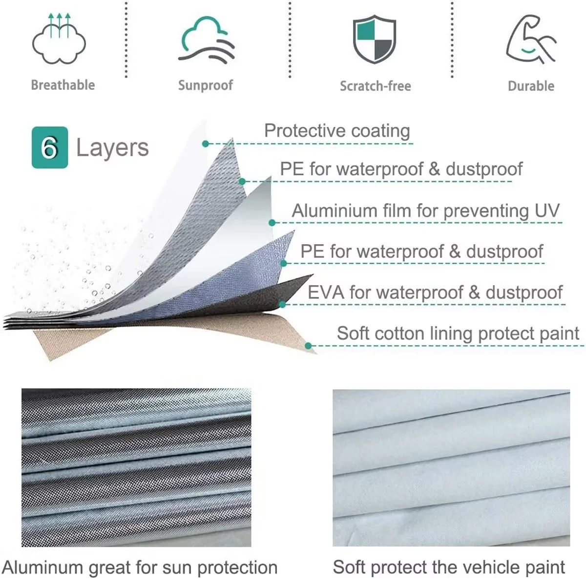 Silver Waterproof Full Exterior Car Cover G474