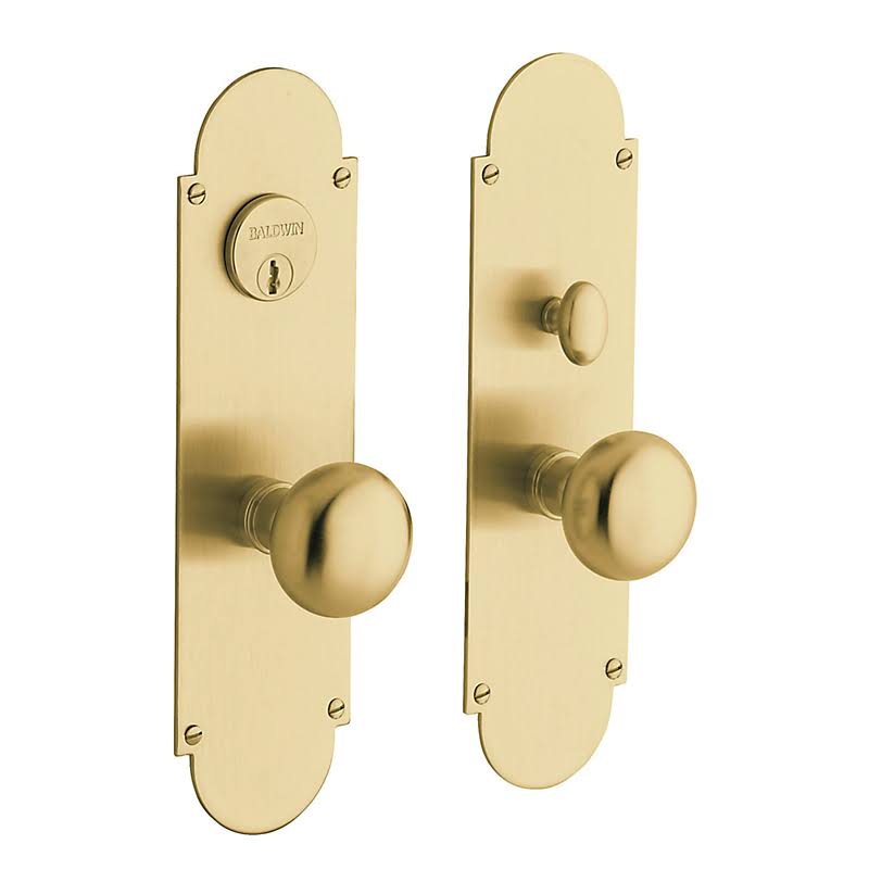 Satin Brass Brown Full Dummy Handleset Trim Set Z635