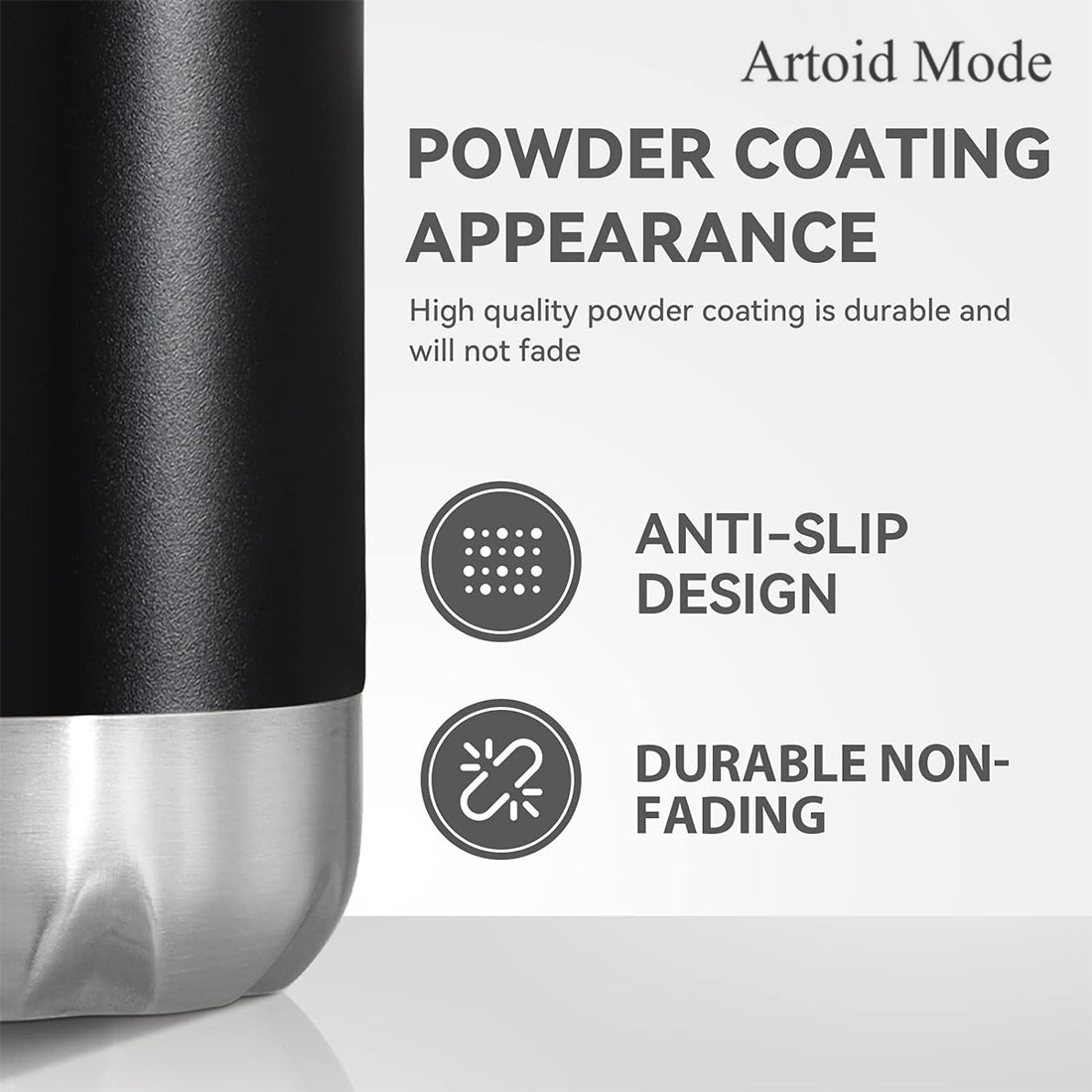 17oz Stainless Steel Double Wall Insulated Water Bottle F296