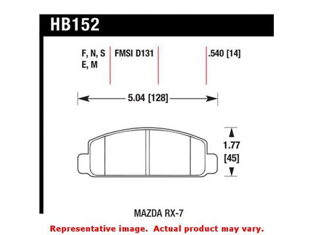 Black Disc Brake Pad D1042