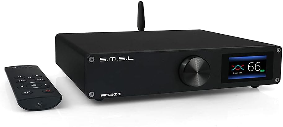 Digital Power Amplifier 150W×150W 2 Channel Desktop Amp with Remote Control B1599