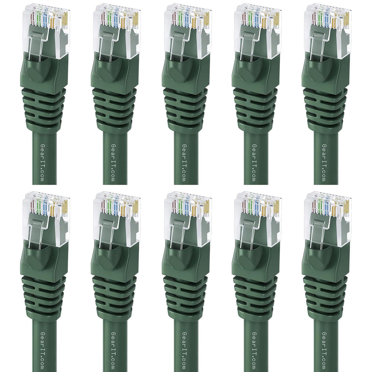 Cat 6 Ethernet Cable 6 ft (10-Pack) Black U903