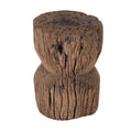Antique Carved Round Wooden Stool H88796