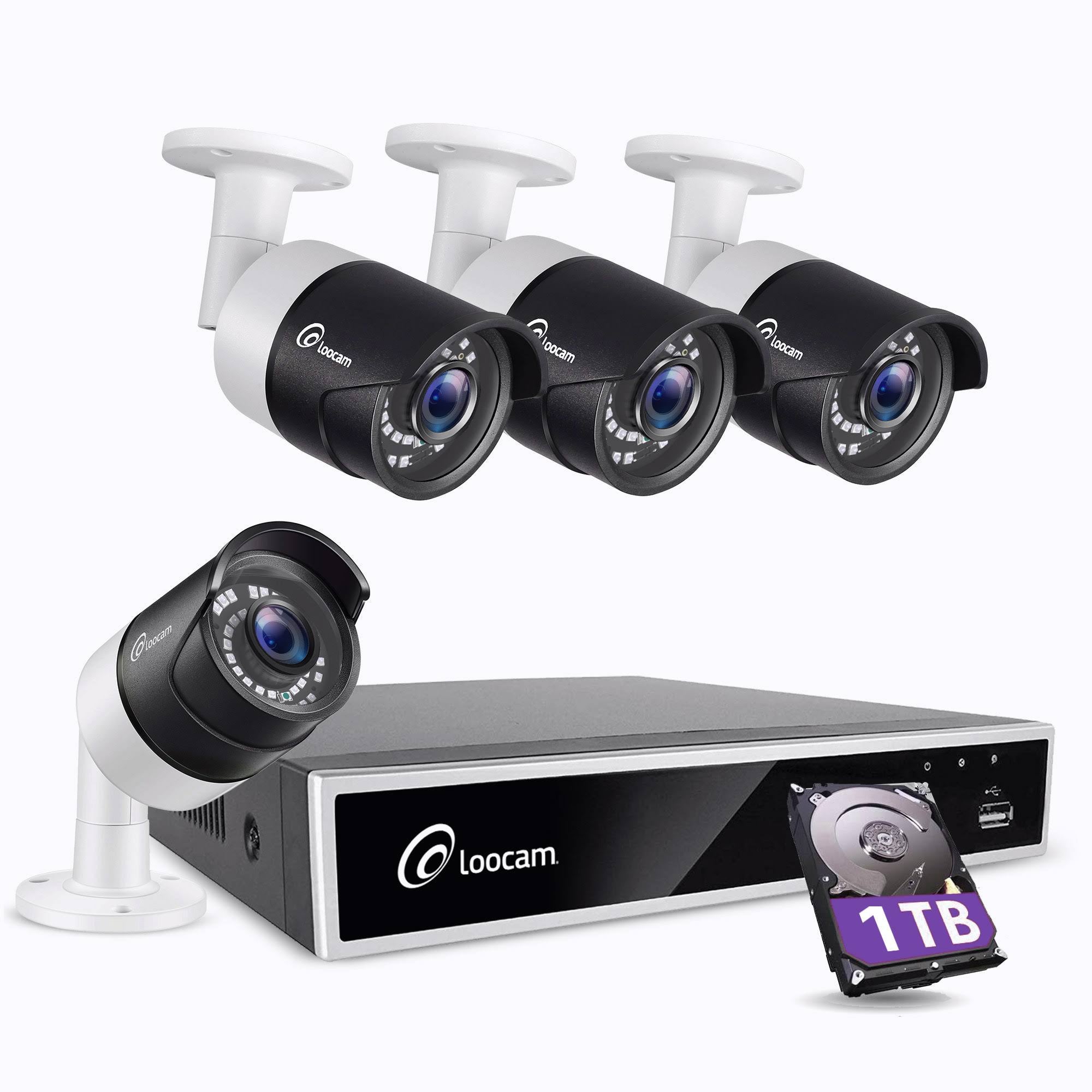 1080p 4-Ch HD-TVI Security Camera System DVR Kit F723
