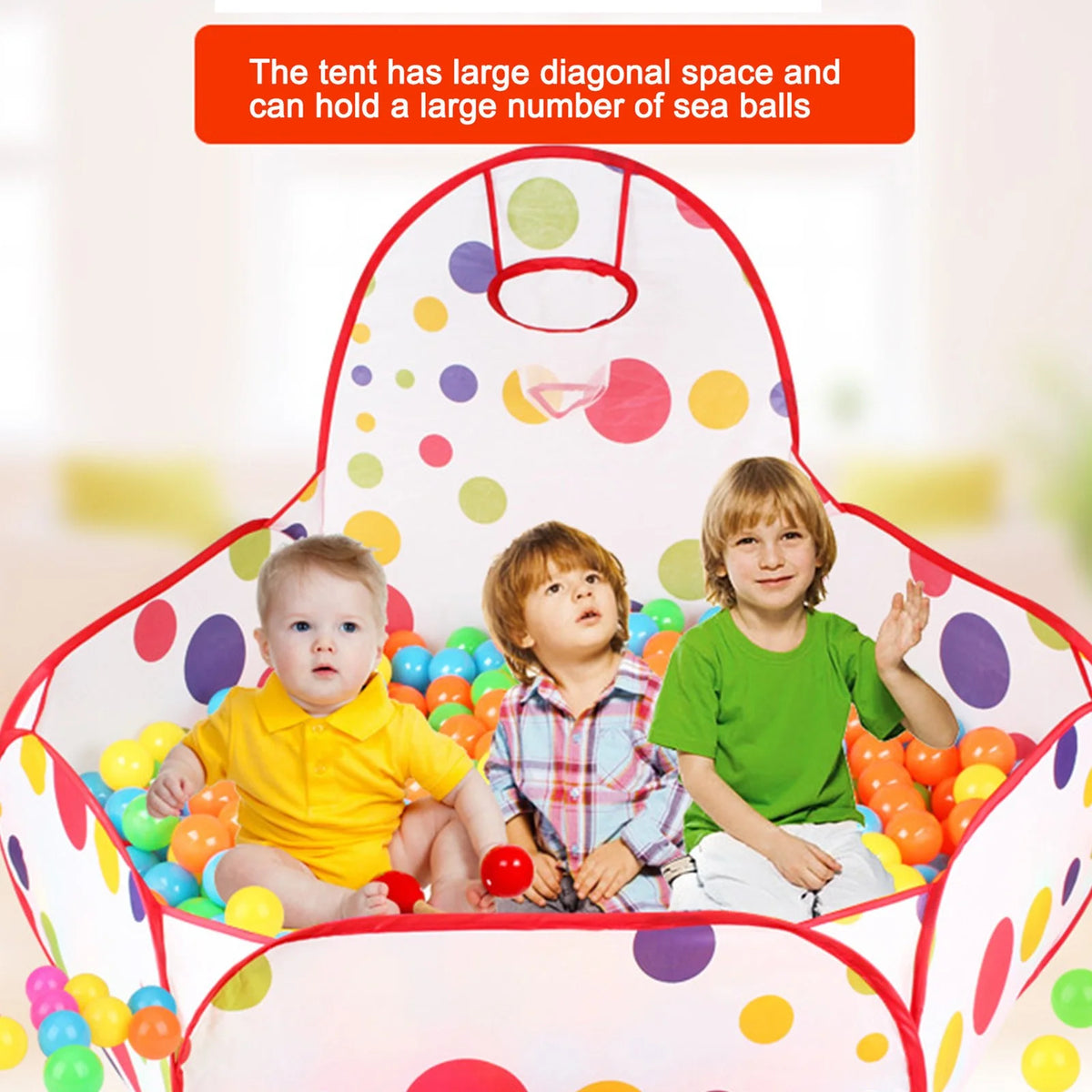 Kids Indoor Pop Up Ball Play Tent Playhouse Ball Pit Pool Playpen G387