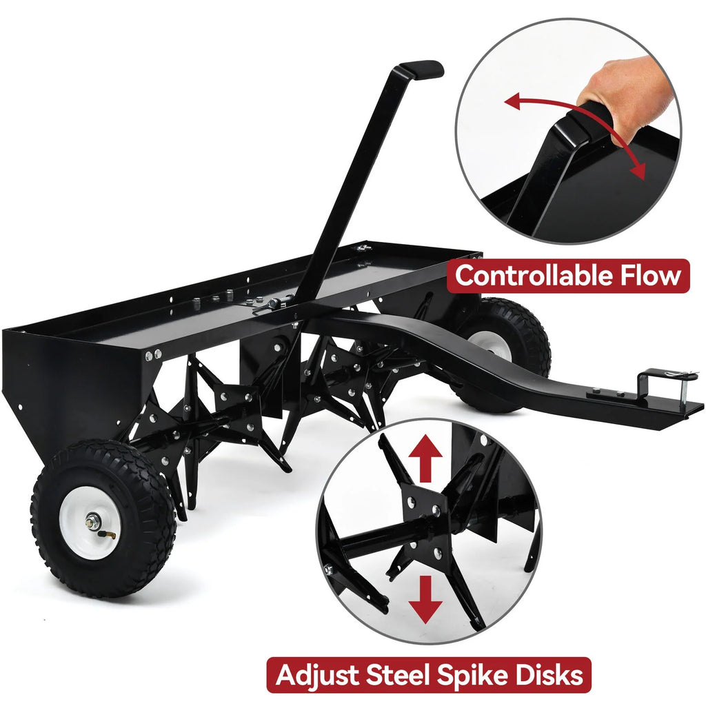 40" Tow Plug Lawn Aerator Steel D4580