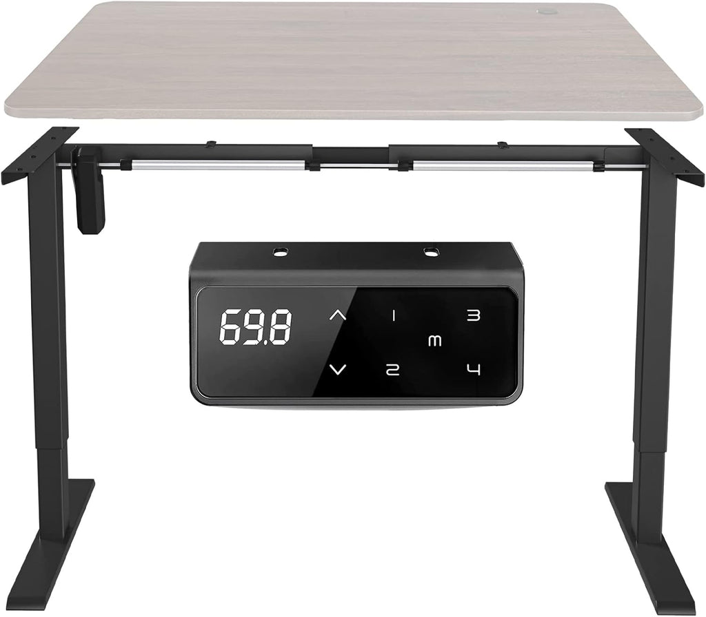 White Electric Standing Desk Frame with Dual Motor Adjustable Height K8349
