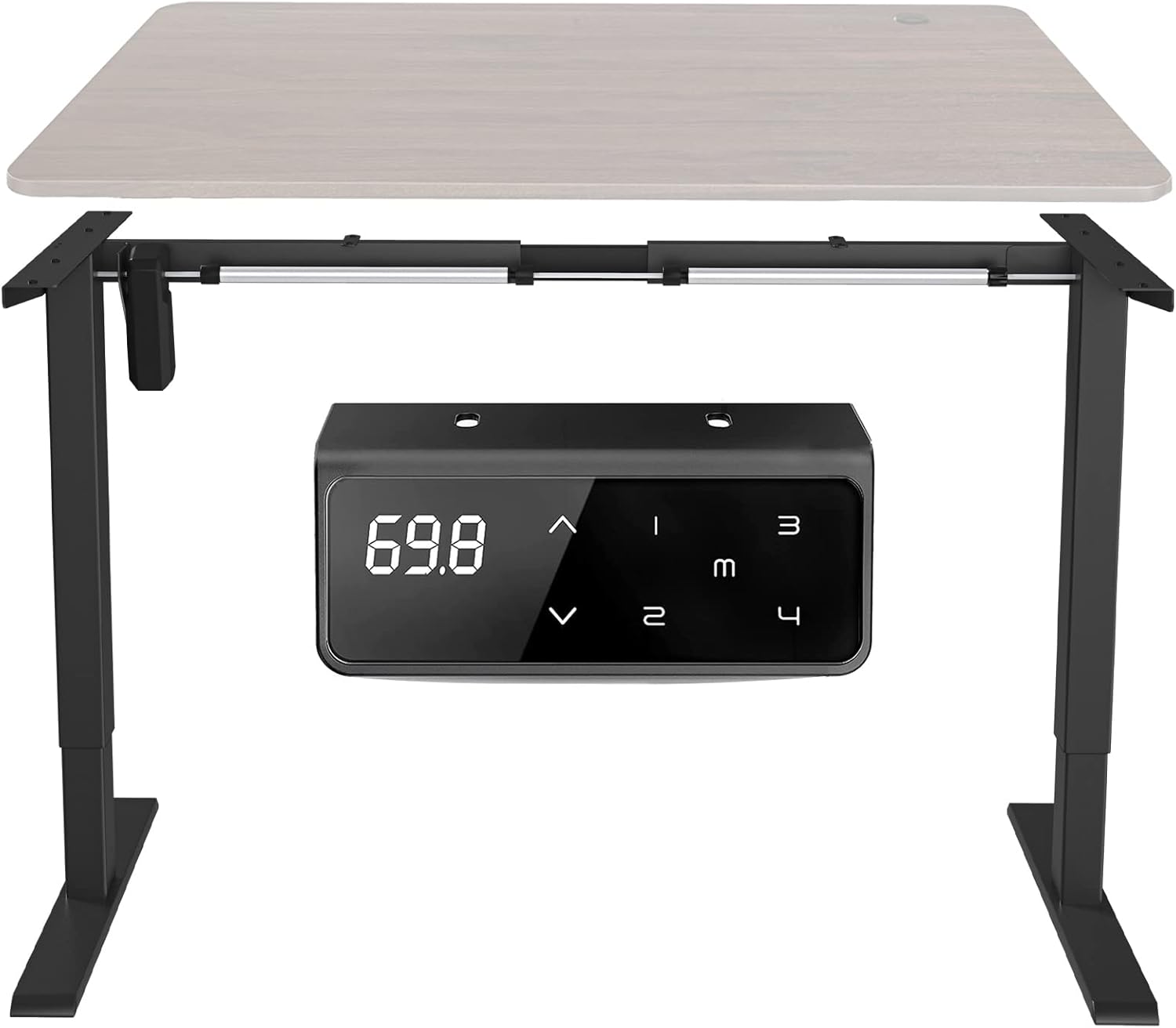 White Electric Standing Desk Frame with Dual Motor Adjustable Height K8349