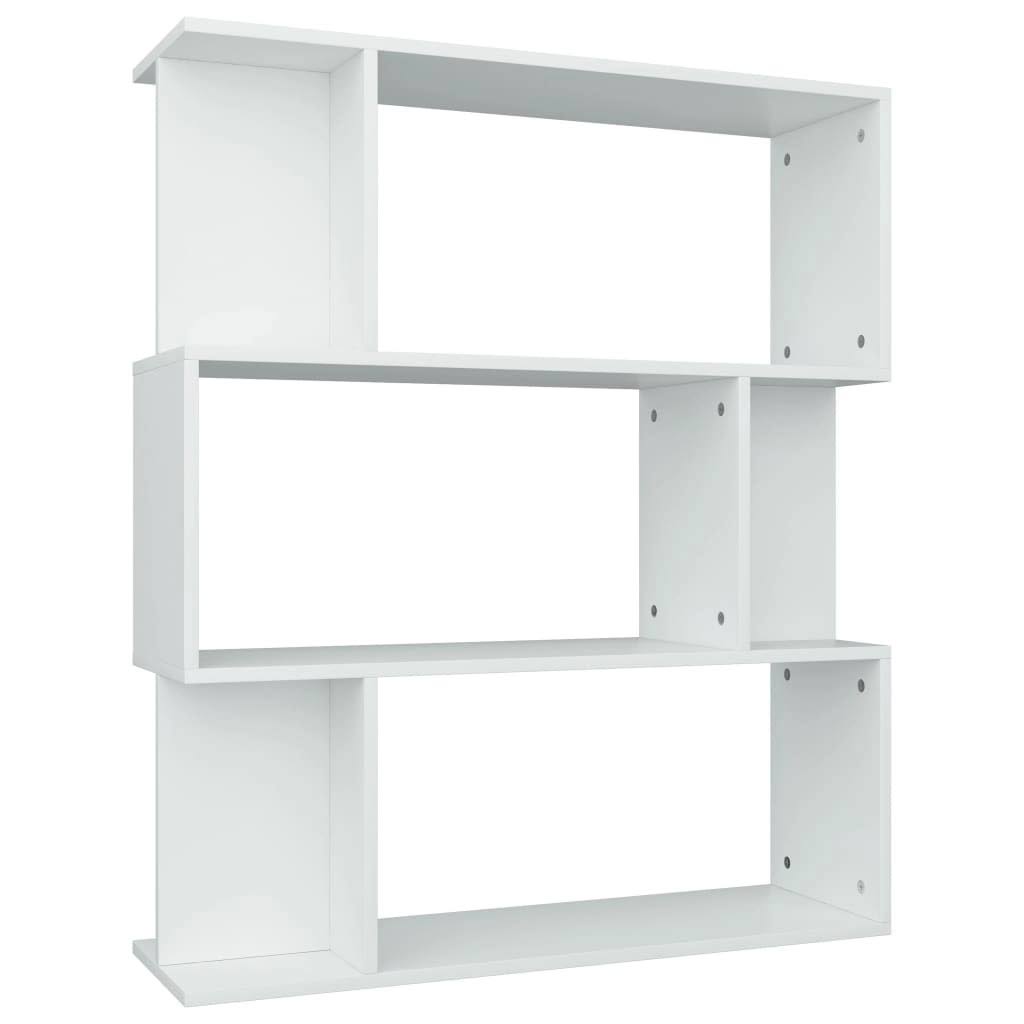 White Book Cabinet Room Divider Chipboard K27847