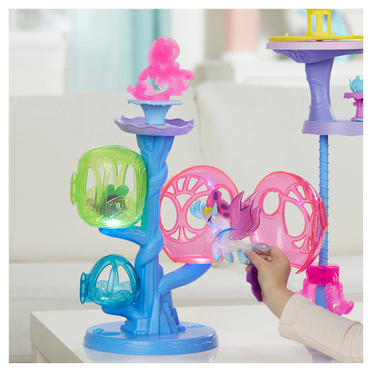 Canterlot & Seaquestria Castle with Light-Up Tower O17939