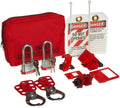Red Steel Padlock Sampler Pouch Kit K213