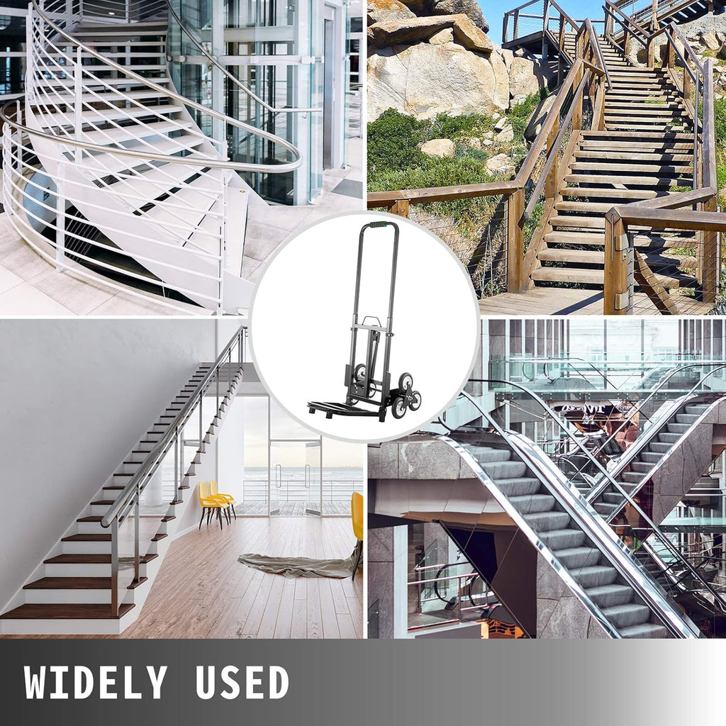 Portable Folding Stair Climber Hand Truck with 6 Wheels W518148