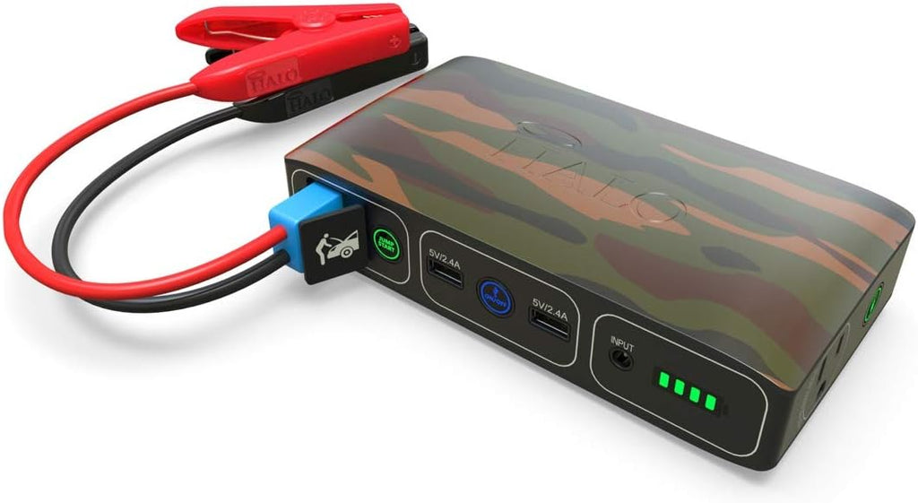 Grey Portable Phone Laptop Charger Car Jump Starter with AC Outlet, Pack of 2 E105