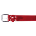Scarlet Patent Leather Baseball Belt A793