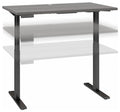 Electric Height Adjustable Standing Desk in Platinum Gray with Black Base Q827834