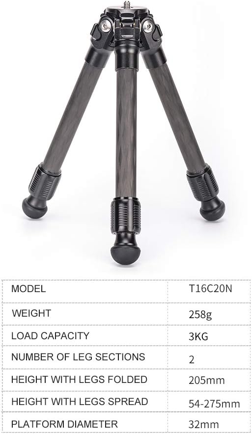 Mini Desktop Carbon Fiber Tripod T2756