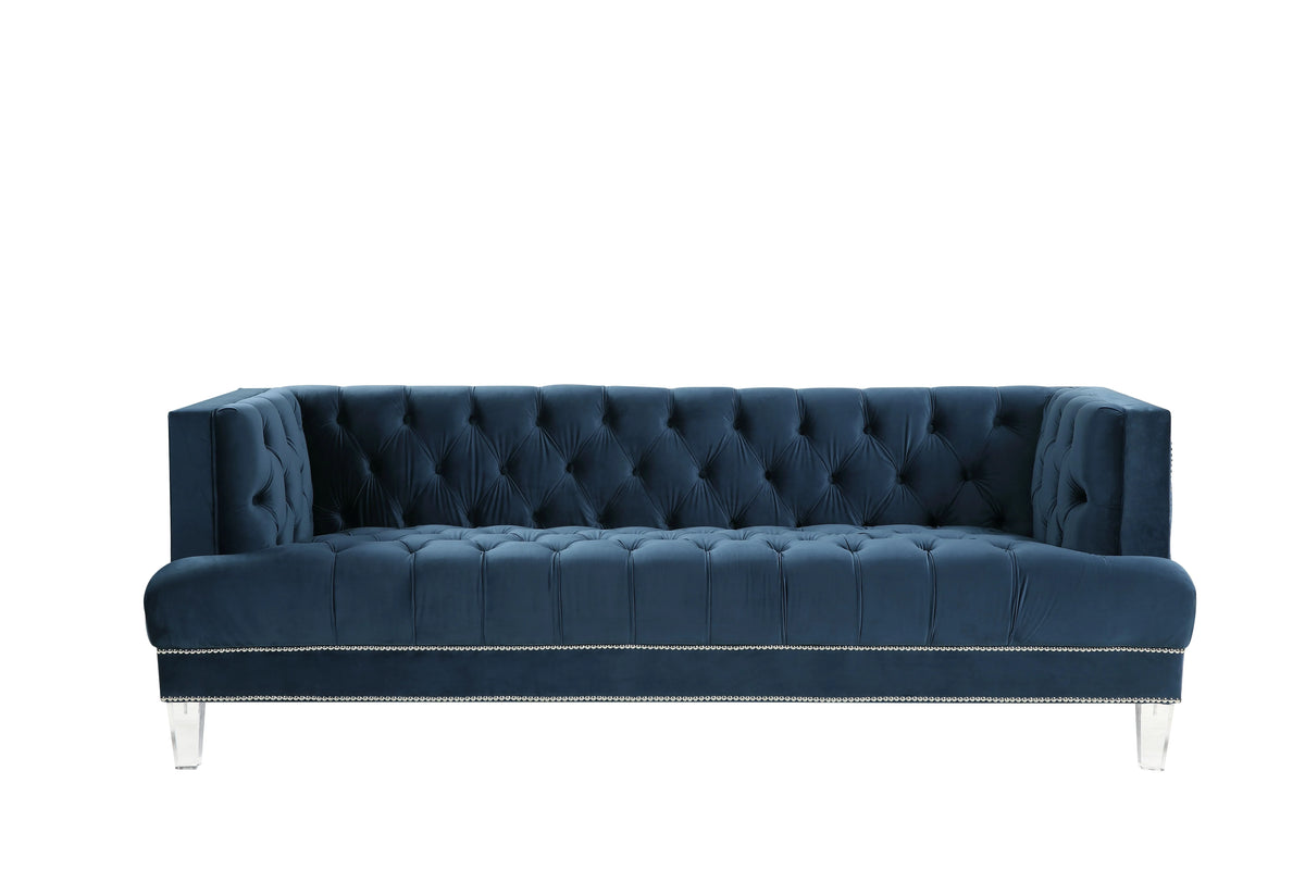 Blue Velvet Sofa V812315