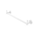 24 inch Towel Bar Integrated Hooks Matte White B67678