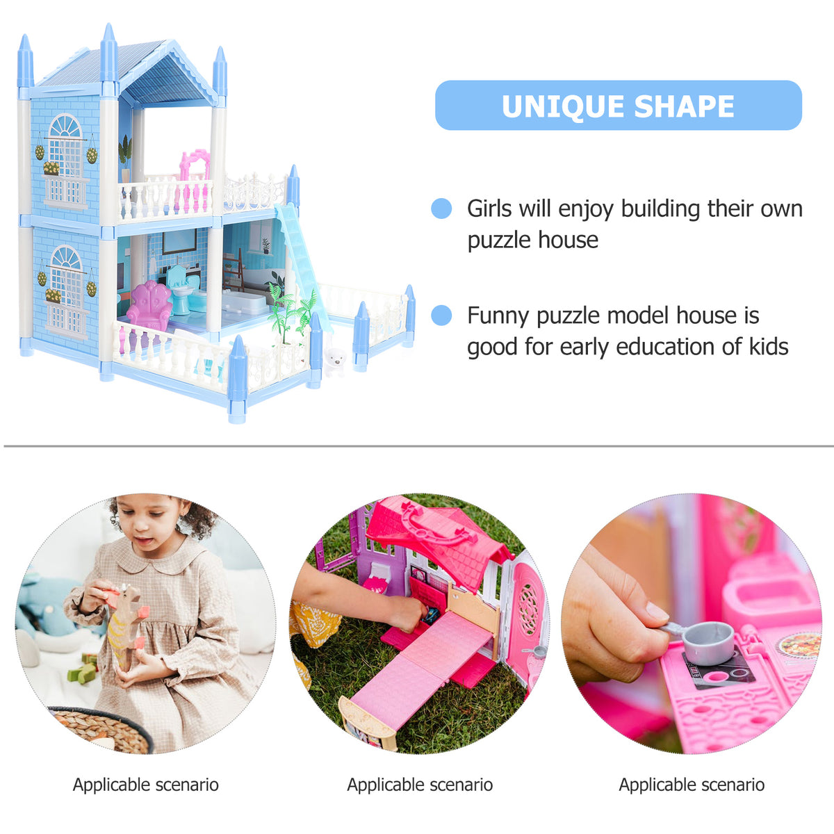 Puzzle Villa House Construction Model Kit I74252
