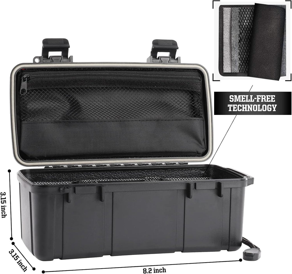 Black Storage Box with Easy Grip Handle ABS Plastic Pack of 2 X121260