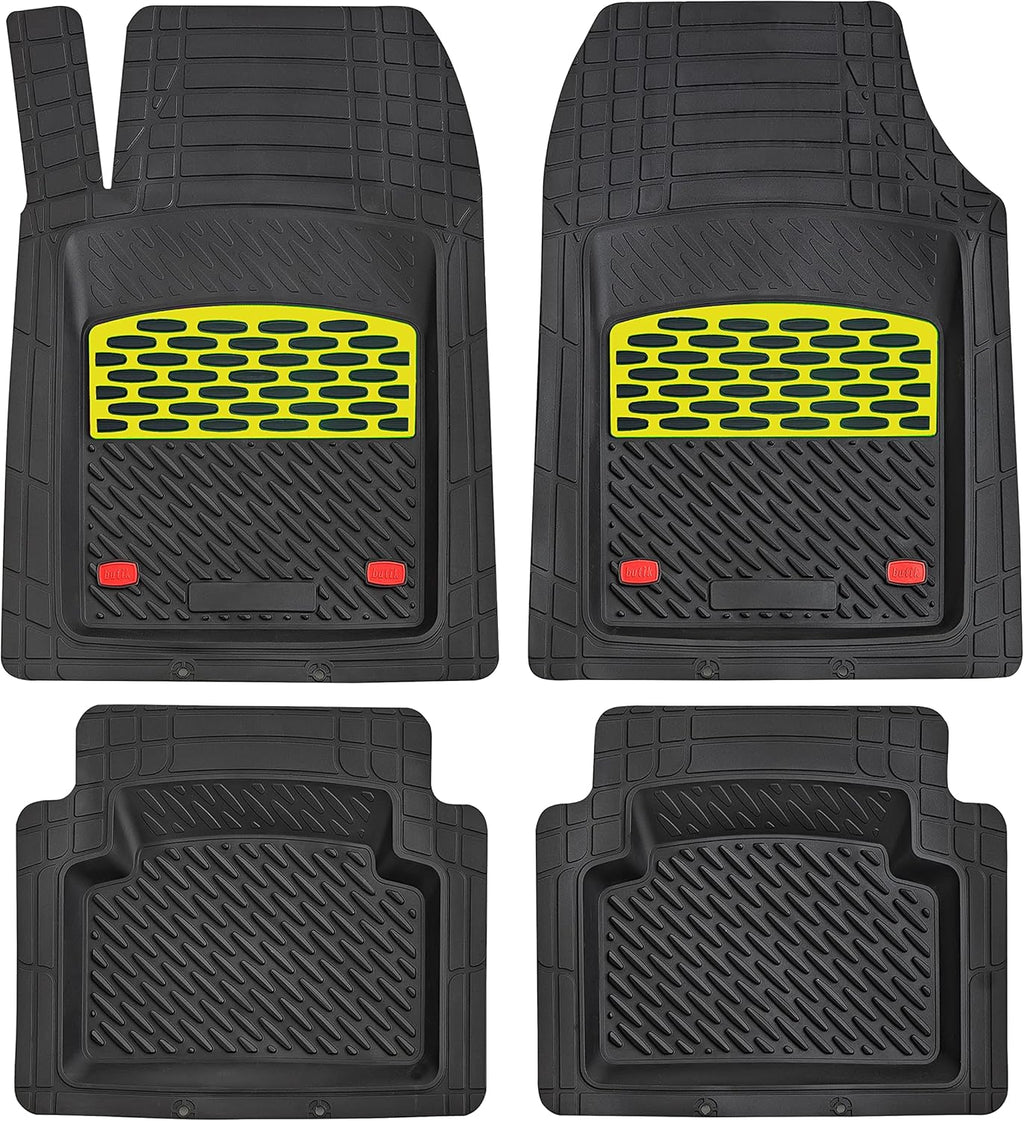 Silver 5-Piece Heavy-Duty Automotive Floor Mat Z786441