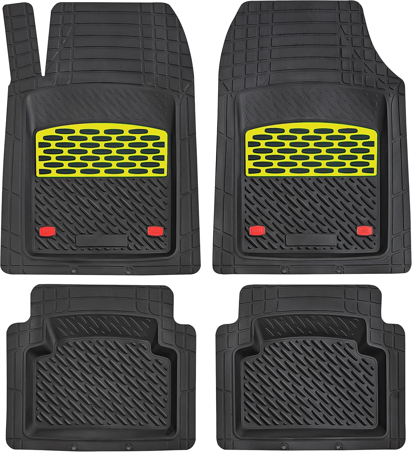 Silver 5-Piece Heavy-Duty Automotive Floor Mat Z786441