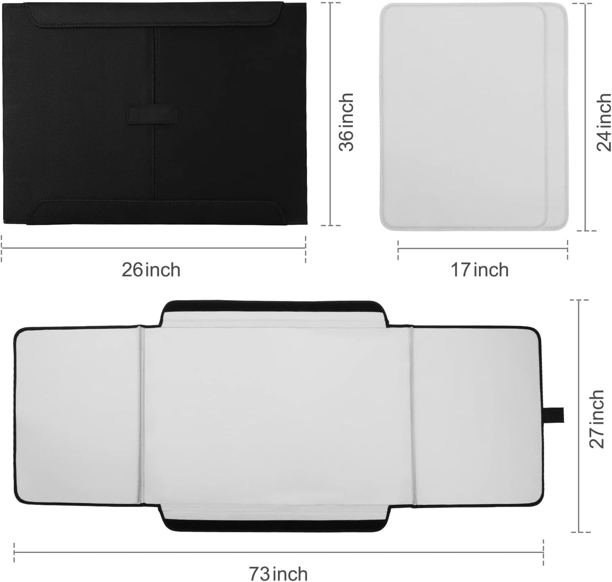 Black 1500 Piece Puzzle Storage Board, Pack of 2 G88988