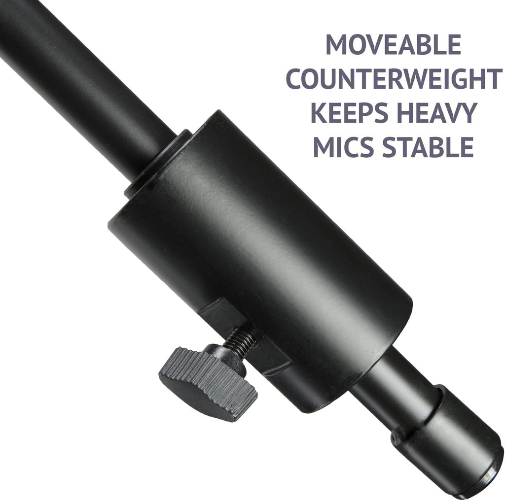 Heavy Duty Microphone Stand with Rolling Caster Wheels U505