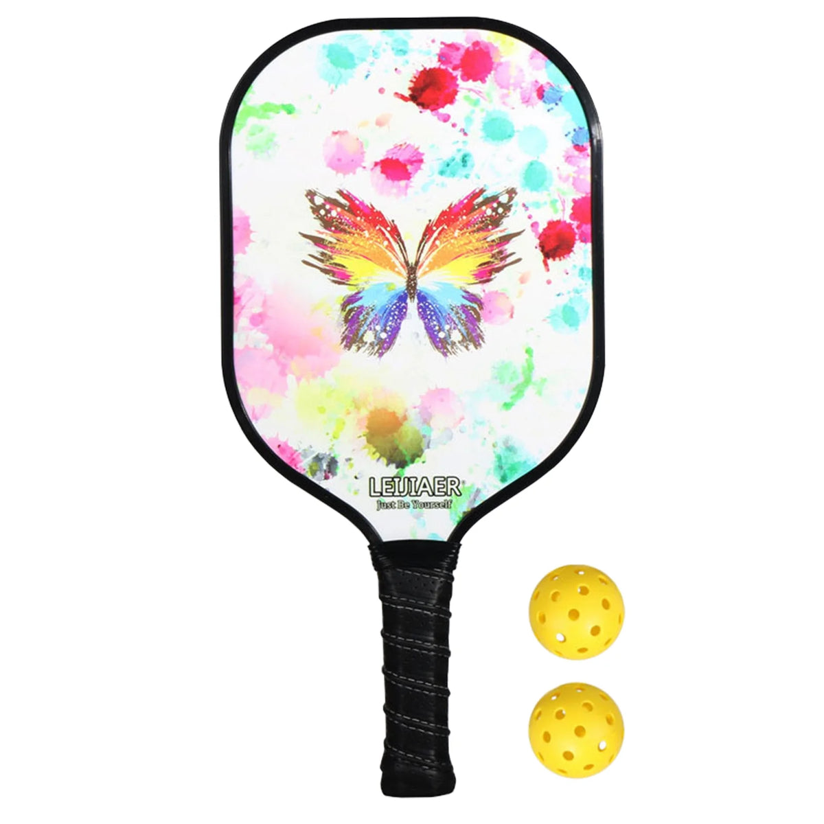 Carbon Fiber Pickleball Paddle and Ball Set U97674