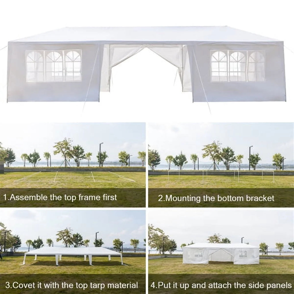 10'x30' Outdoor Canopy Party Wedding Tent with 8 Removable Sidewalls A507